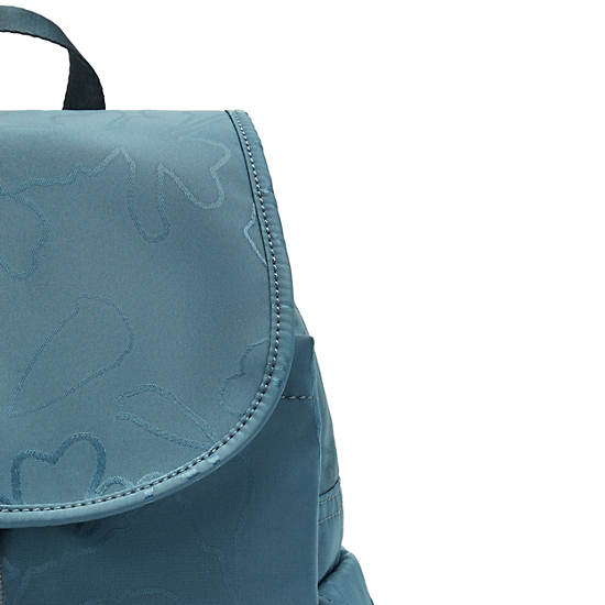 Sacs À Dos Kipling City Pack Small Classiche Printed Bleu Marine Grise | FR 1710RV